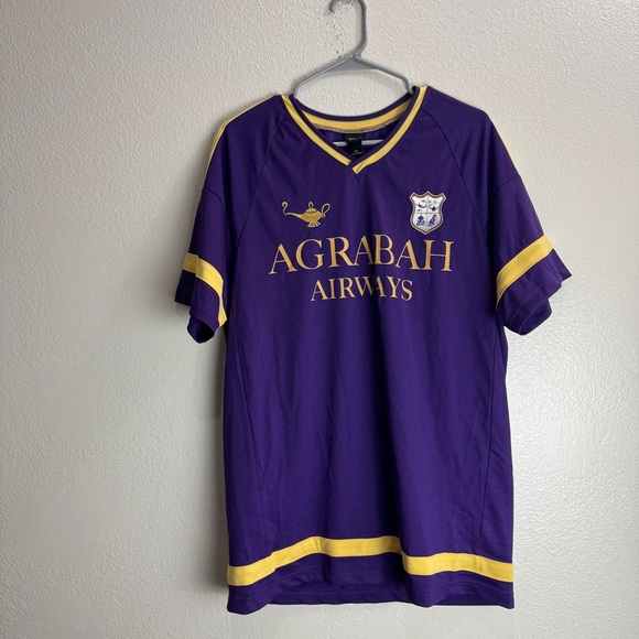 Disney Aladdin Agrabah Airways Jersey Size Large